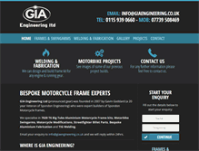 Tablet Screenshot of giaengineering.co.uk